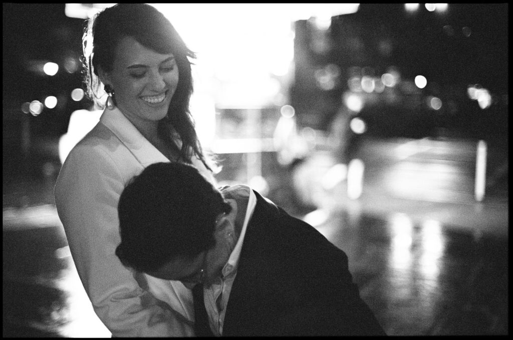 Candid moment captured at Brooklyn, NY wedding by New York City wedding photographer, Daniel Silbert.