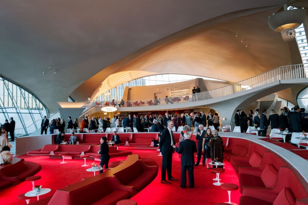 Jewish wedding at TWA Hotel in New York City.